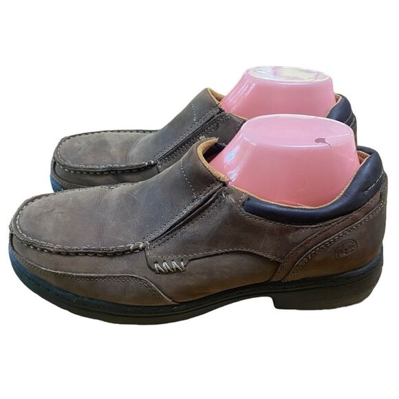 Timberland Pro Men’s Sz 9-Brown Branston ESD Alloy Safety Toe Shoes 91694 - Picture 4 of 9